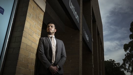 Melbourne University postgraduate law student Justin Riazaty.