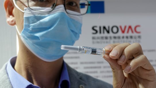 Sinovac's CoronaVac, being tested in Brazil and Indonesia, is in the final-stage human trials.