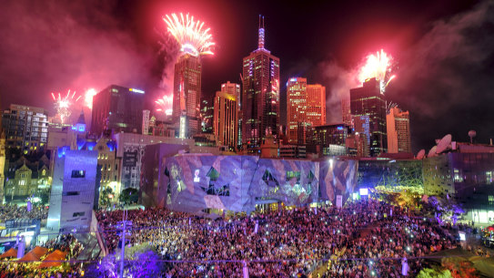 There'll be no fireworks over Melbourne CBD this year.