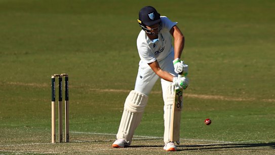 Sam Konstas was trapped lbw to Scott Boland without scoring.