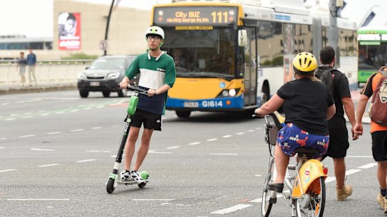 Several companies have approached authorities looking to roll out electric scooters in Brisbane.