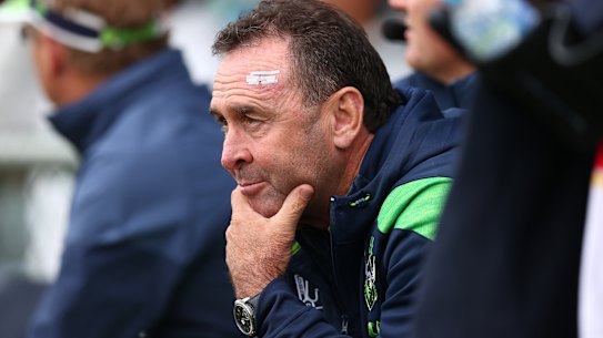 Raiders coach Ricky Stuart.