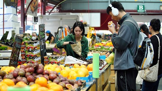 Food and drink prices have continued to fall.