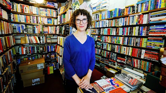 Anna MacDonald, owner of Paperback Bookshop in Bourke Street.