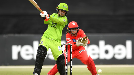 Rachael Haynes in action for Sydney Thunder. The WBBL starts on Sunday.