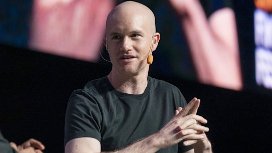 Shares in Coinbase, the cryptocurrency exchange, have also climbed by more than 50 per cent, leading to a $US3.3 billion windfall for its chief executive Brian Armstrong.