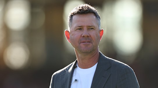Seven commentator and former Australian captain Ricky Ponting.