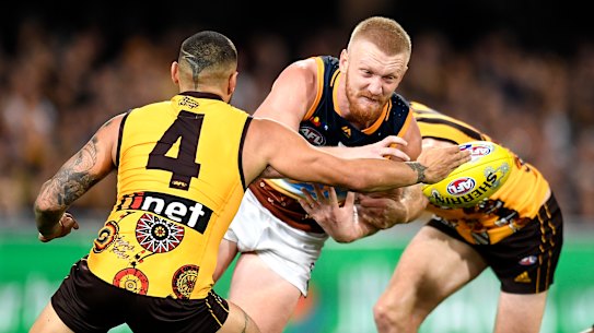 Former Lion Nick Robertson has had interest from some AFL clubs.