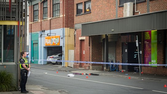 Prahran’s Love Machine nightclub, pictured after the 2019 shooting.