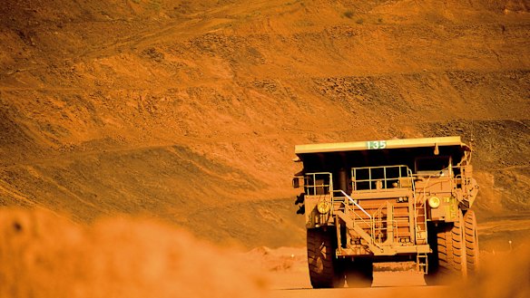 Iron ore exports are expected to hold up overall resource and energy exports this year and next, according to the Industry Department.
