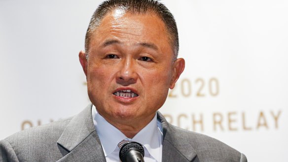 Japanese Olympic Committee President Yasuhiro Yamashita.