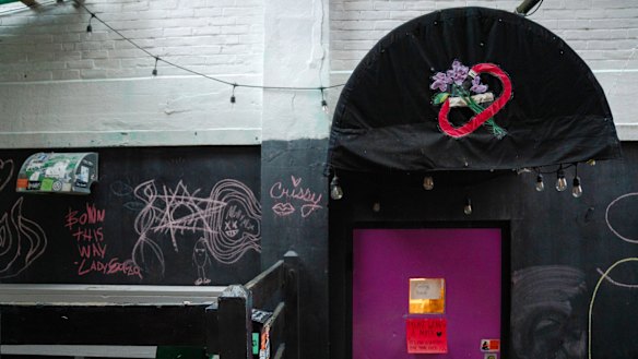 Last Ditch, a lesbian bar and arts space in Greenfield, Massachusetts.