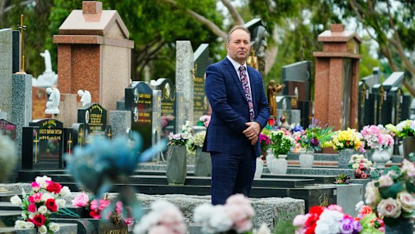 Andrew Eriksen, pictured at the Fawkner Memorial Park, says there will be plenty of burial space at Harkness and Plenty Valley for years to come.