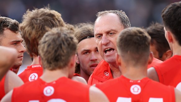 John Longmire says the Swans’ next generation have taken responsibility for the club’s future.