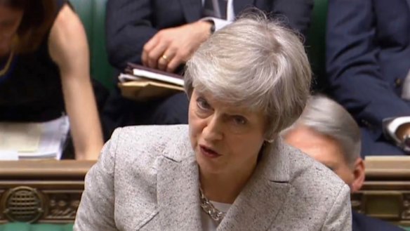 Theresa May's explanation of Britain's post-Brexit future included a dig at EU 'queue-jumpers'.