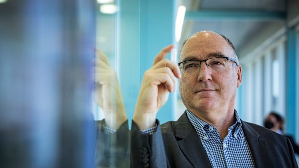 CSL's Chief Scientific Officer, Dr Andrew Nash, at the biotech giant's lab in Broadmeadows on Sunday. 