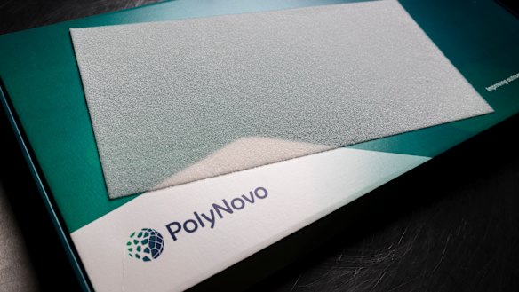 Biotech PolyNovo's shares increased the most among the ASX200 on Tuesday, up nearly 16 per cent after a strong sales report. 