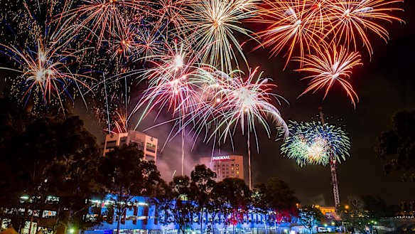 New Year's Eve in Parramatta.