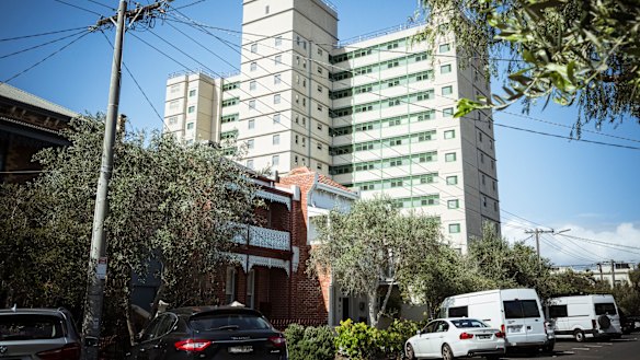150 Victoria Avenue, public housing towers in Albert Park. 