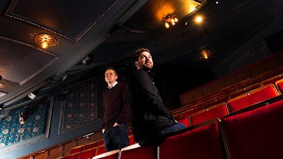 Brett Banakis, scenic supervisor of Harry Potter and the Cursed Child, and technical director Gary Beestone, have revamped the Princess Theatre for their show.