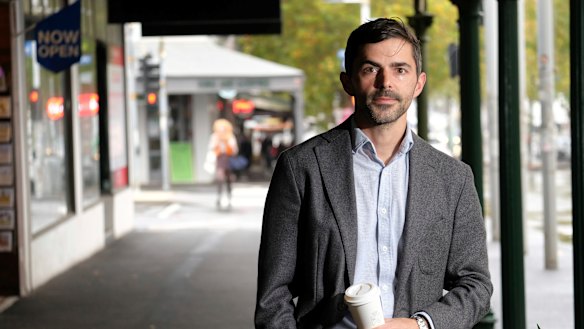 President of Carlton Inc (traders group) and director of King & Godfree, Luca Sbardella in Lygon Street. 