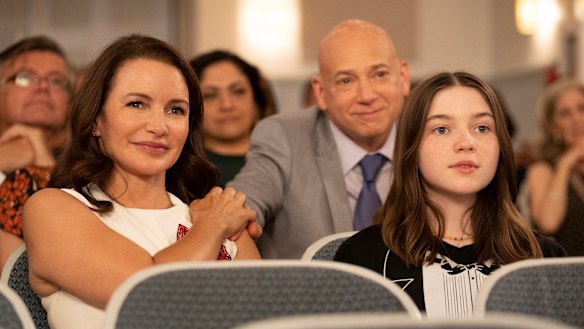 Charlotte and Rock in a scene from And Just Like That...