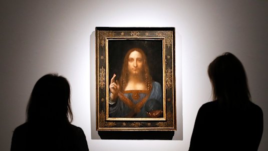 Leonardo da Vinci’s Salvator Mundi captured the world's attention when it sold for $US450 million in 2017. 