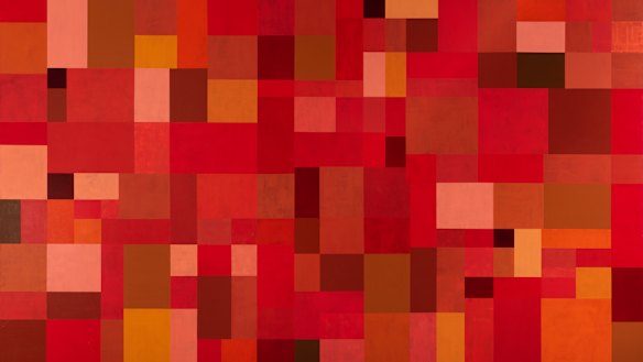 Robert Jacks, Red Rose Sank and Rose, 2006. Gifted to Bendigo Art Gallery from Paul Guest through the Cultural Gifts Program 2017.