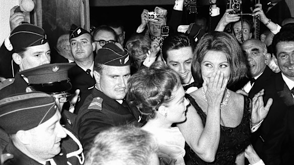 Sophia Loren at the opening of the 1962 Cannes Film Festival.