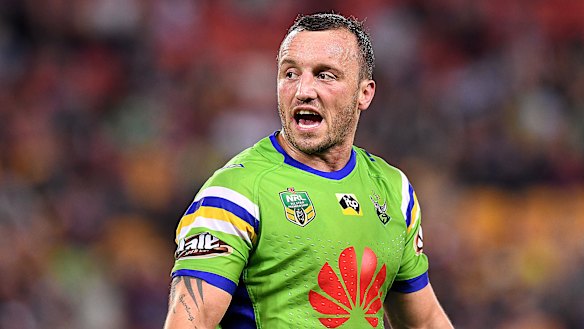 Canberra Raiders hooker Josh Hodgson.