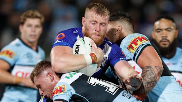 Shane Flanagan is making a play for Canterbury prop Luke Thompson.