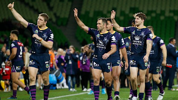 Purple patch: Melbourne Storm are proving their worth as the season runs ever closer to finals.