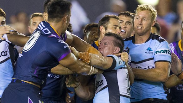 'We'll stand up to them': Cronulla have never taken a backwards step against the Storm.