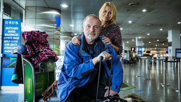 German nationals Carys and her husband Horst were forced to cut their holiday short and pay for an emergency ticket home.