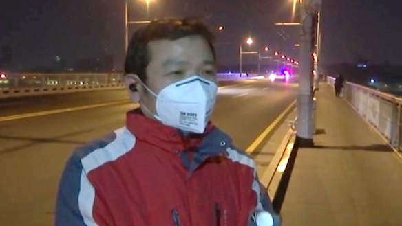 Wuhan resident Tong Zhengkun, on Wednesday - the day the city of 11 million people finished its coronavirus lock down.