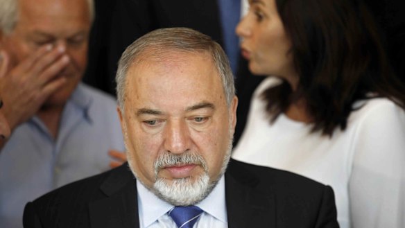 Israeli Defence Minister Avigdor Lieberman.