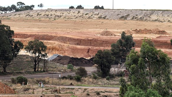 Maddingley Brown Coal in Bacchus Marsh is one of two landfill sites approved to take most of the soil from the West Gate Tunnel.