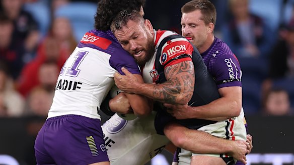 There’s a bit of former Roosters enforcer, Jared Waerea-Hargreaves, in emerging front-rower Naufahu Whyte.