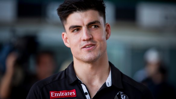 Magpie Brayden Maynard this week.