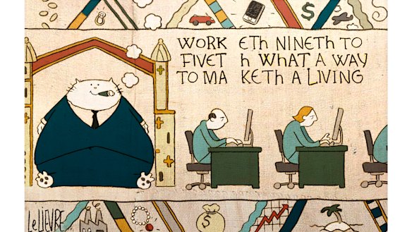 Worketh nineth to fiveth - what a way to maketh a living.