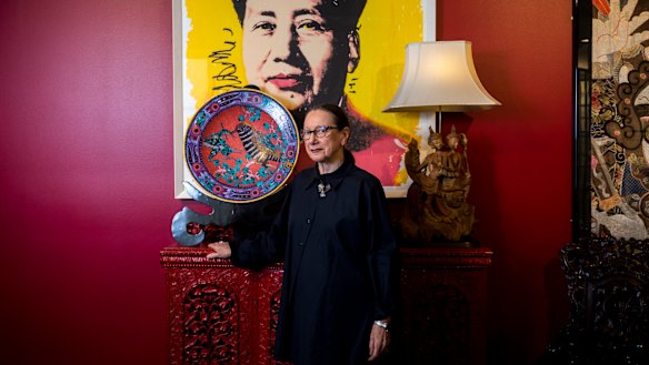 New chapter ... Christine Barro in the new home of her accessories and fashion retail empire, which opens on Monday.