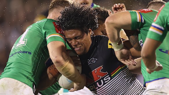 Winger Brian To’o is a big inclusion for the Panthers.