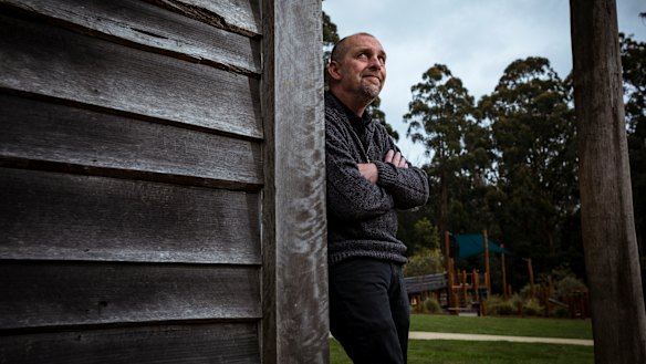 Leigh Dunscombe, the mayor of Murrindindi Shire, at home in his ward of Kinglake.
