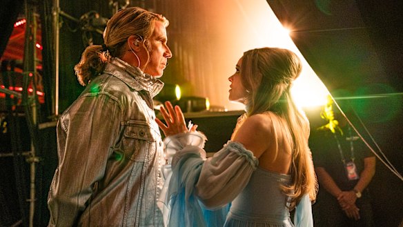 Will Ferrell (left) and Rachel McAdams in a scene from Eurovision Song Contest: the Story of Fire Saga.