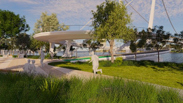 A St Lucia-to-West End bridge proposal  from Brisbane City Council.
