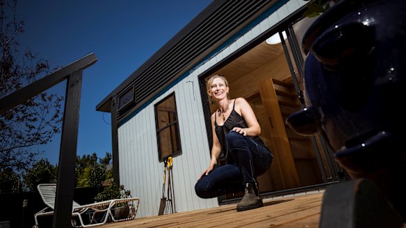 Elle Paton's tiny house in St Kilda.