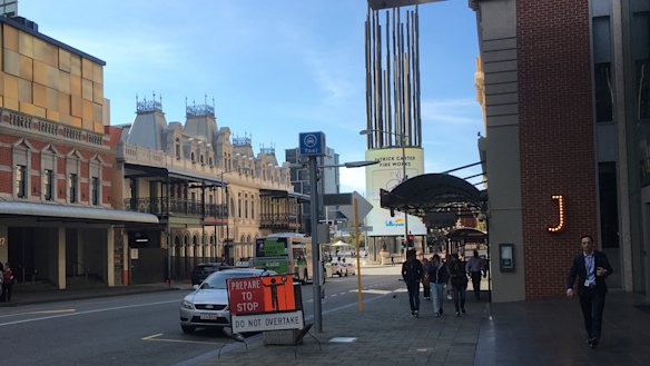 Down the road from Raine Square is Yagan Square and across the road is 140 William, and Jamie's Restaurant.