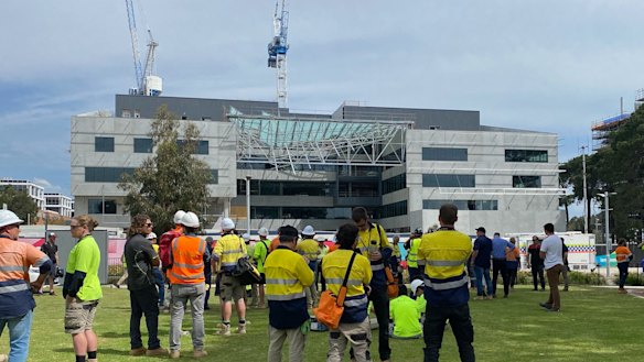 A person has died after a building under construction collapsed at Curtin University on Tuesday afternoon. 