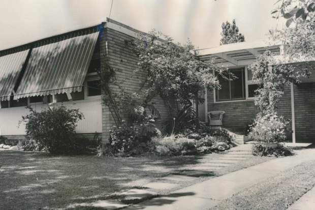 In 1970; the facade of the Whitlams’ “fancy” house.