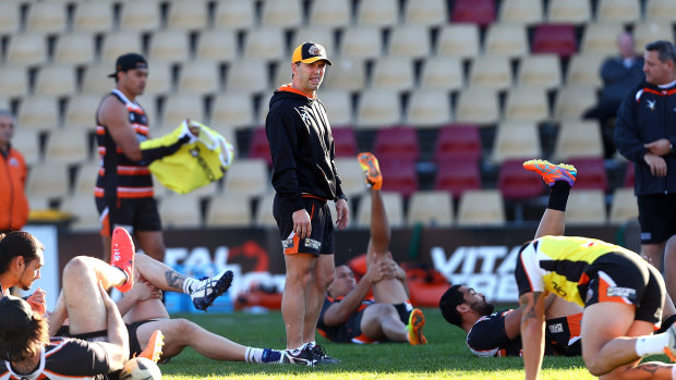 Mick Potter at Tigers training in 2013.